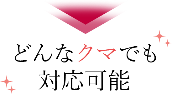 どんなクマでも対応可能