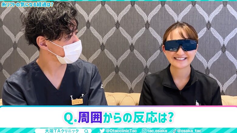 周囲の反応に関する質問
